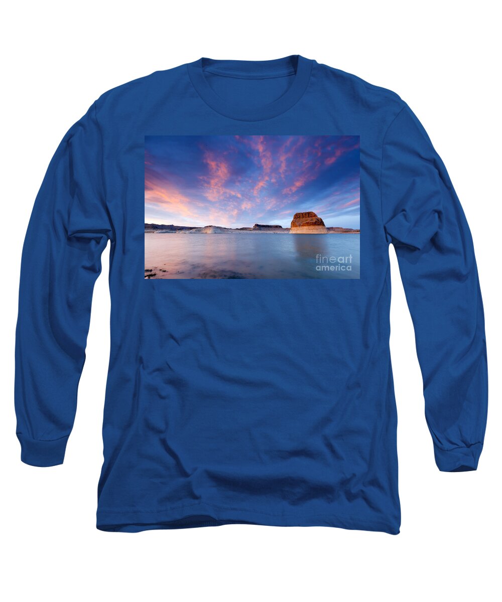 Lake Long Sleeve T-Shirt featuring the photograph 0679 Lake Powell Sunset by Steve Sturgill