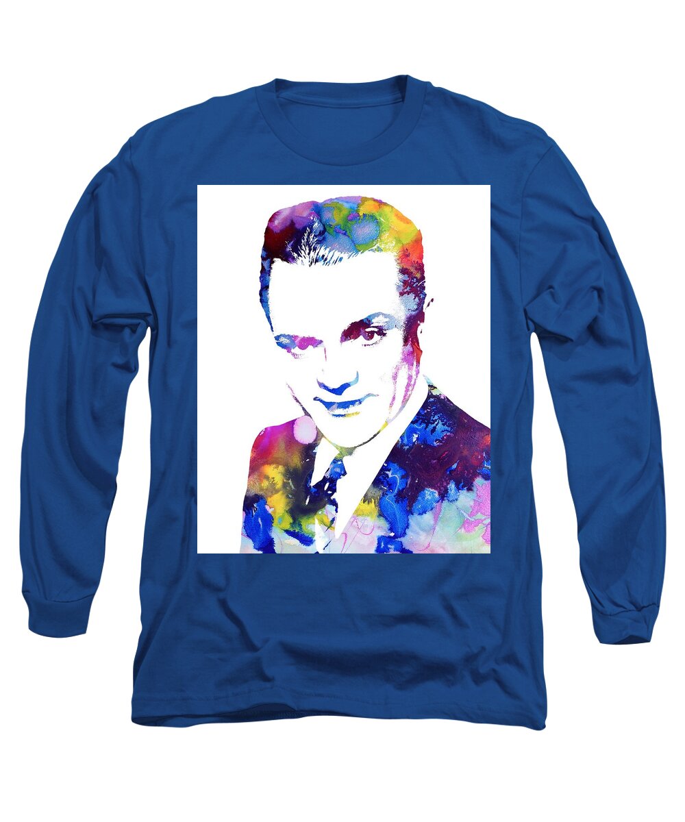 Cagney Long Sleeve T-Shirt featuring the photograph You Dirty Rat - James Cagney by Doc Braham