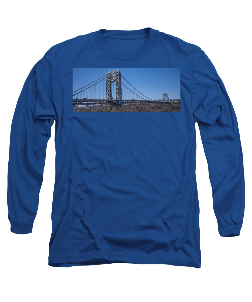 Gwb Long Sleeve T-Shirt featuring the photograph George Washington Bridge #9 by Theodore Jones