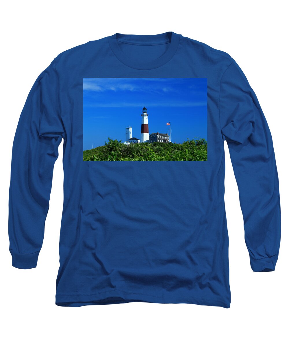Montauk Long Sleeve T-Shirt featuring the photograph A Clear Day by Catie Canetti