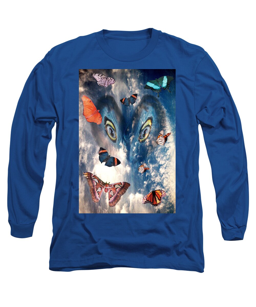 Air Long Sleeve T-Shirt featuring the digital art Air by Lisa Yount