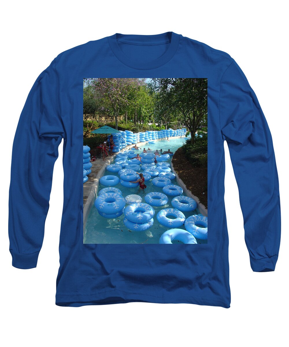 Blizzard Beach Long Sleeve T-Shirt featuring the photograph Any Spare Tubes by David Nicholls