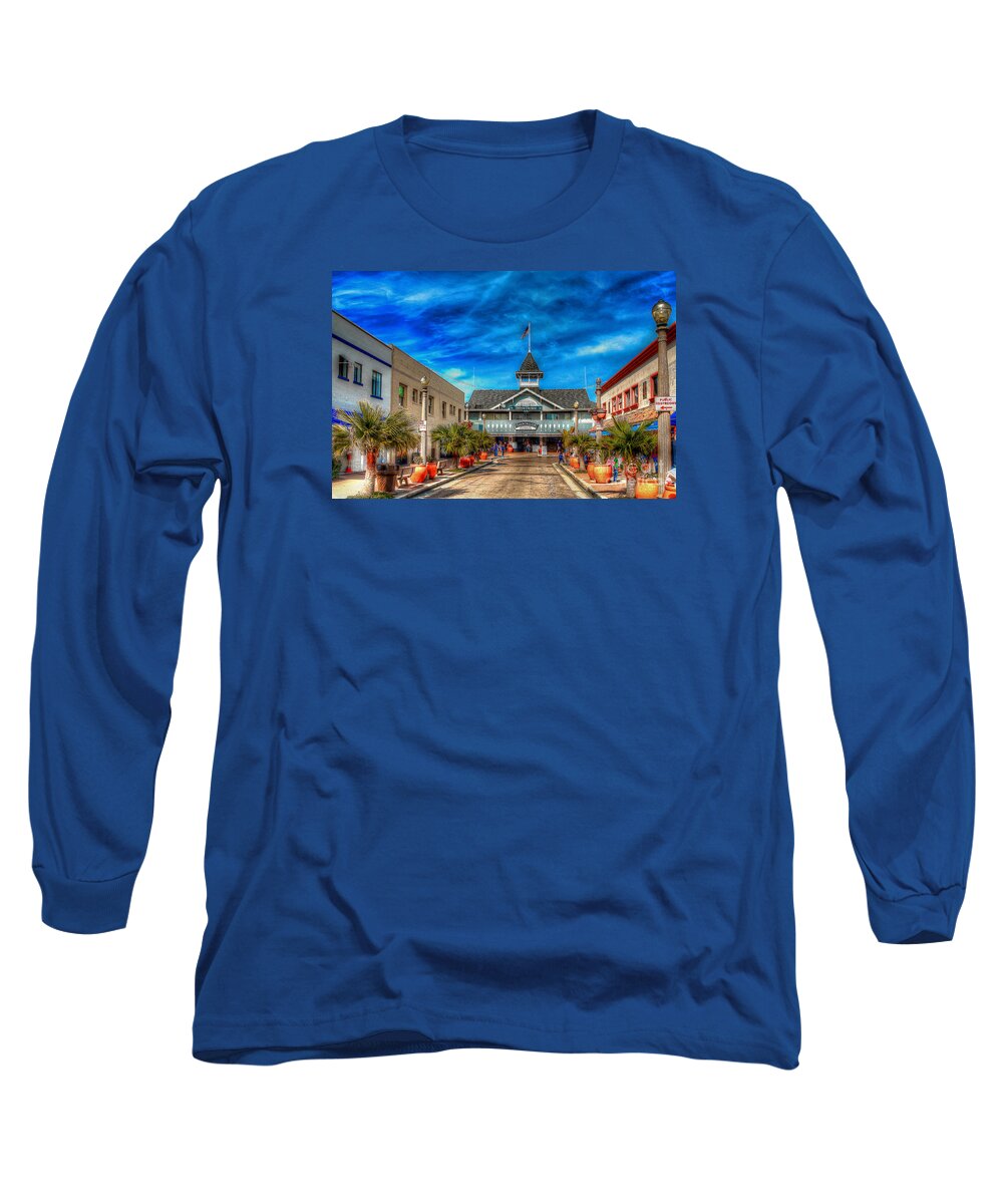 Balboa Long Sleeve T-Shirt featuring the photograph Balboa Pavilion by Jim Carrell