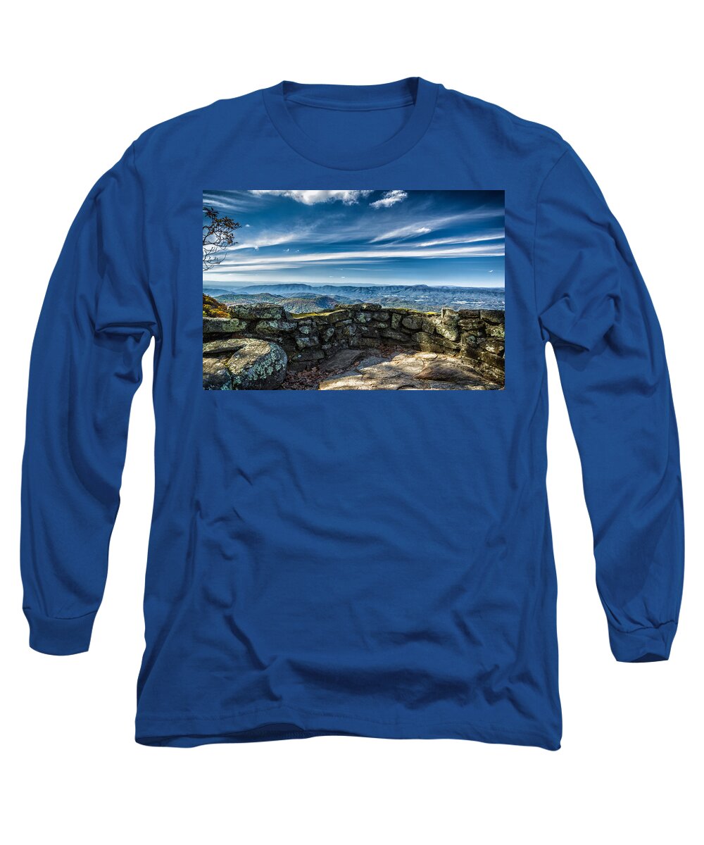 Brp Long Sleeve T-Shirt featuring the photograph Beautiful View of Mountains and Sky by Lori Coleman