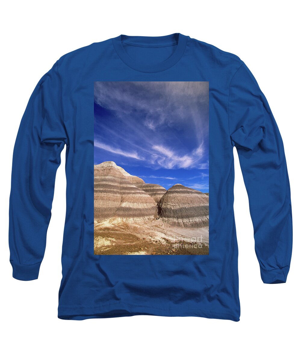 00343396 Long Sleeve T-Shirt featuring the photograph Blue Mesa, Arizona by Yva Momatiuk John Eastcott