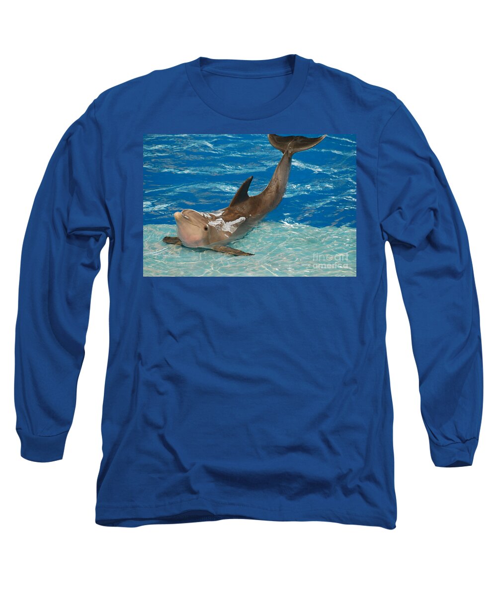 Dolphin Long Sleeve T-Shirt featuring the photograph Bottlenose Dolphin by DejaVu Designs