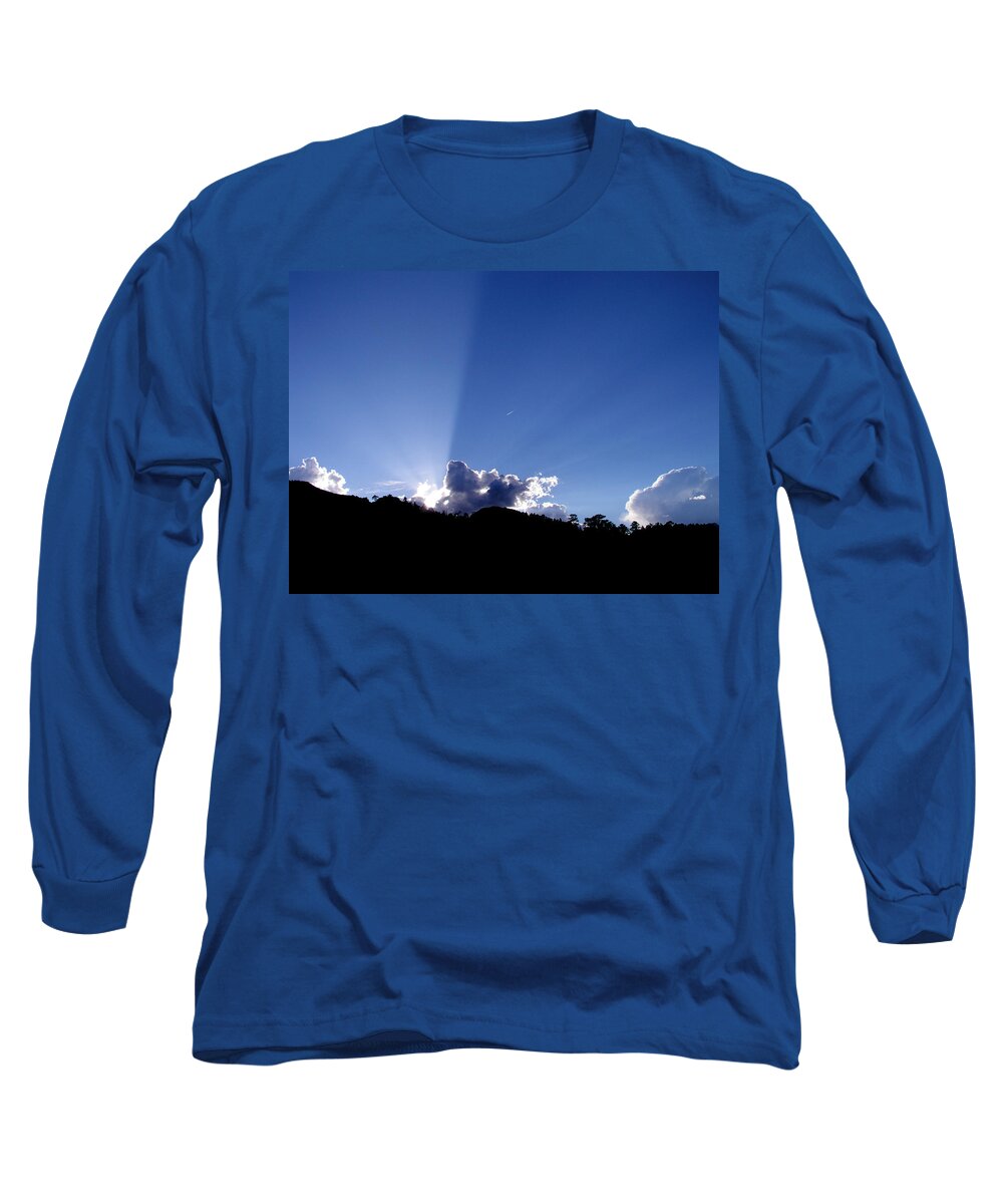 Clouds Long Sleeve T-Shirt featuring the photograph Cloud Rays by Craig Burgwardt