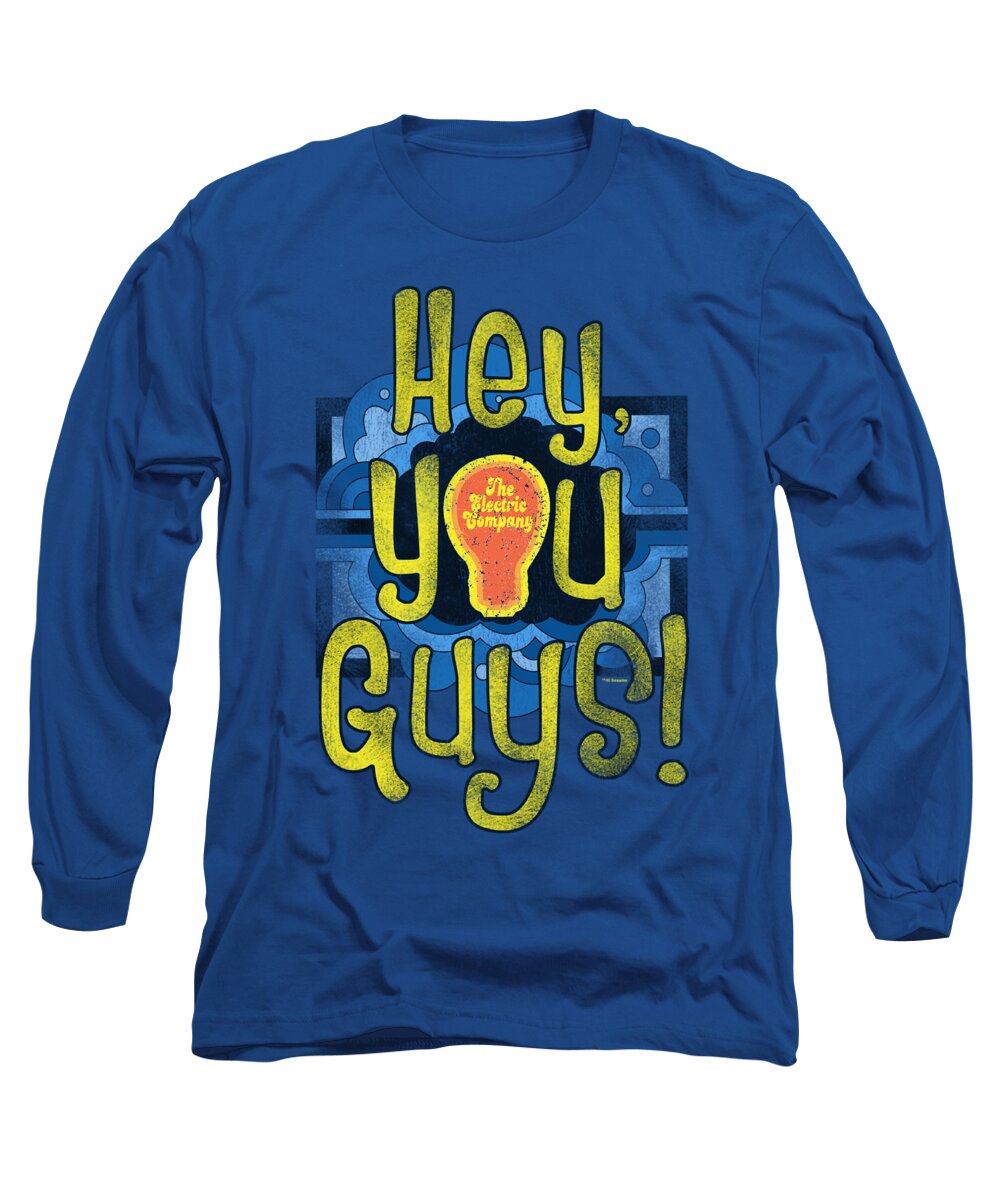  Long Sleeve T-Shirt featuring the digital art Electric Company - Hey You Guys by Brand A