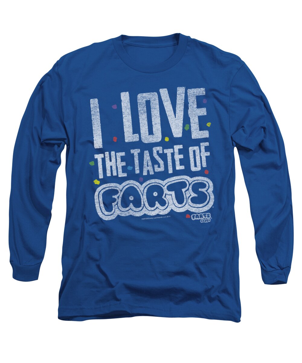 Farts Candy Long Sleeve T-Shirt featuring the digital art Farts Candy - Tasty Farts by Brand A
