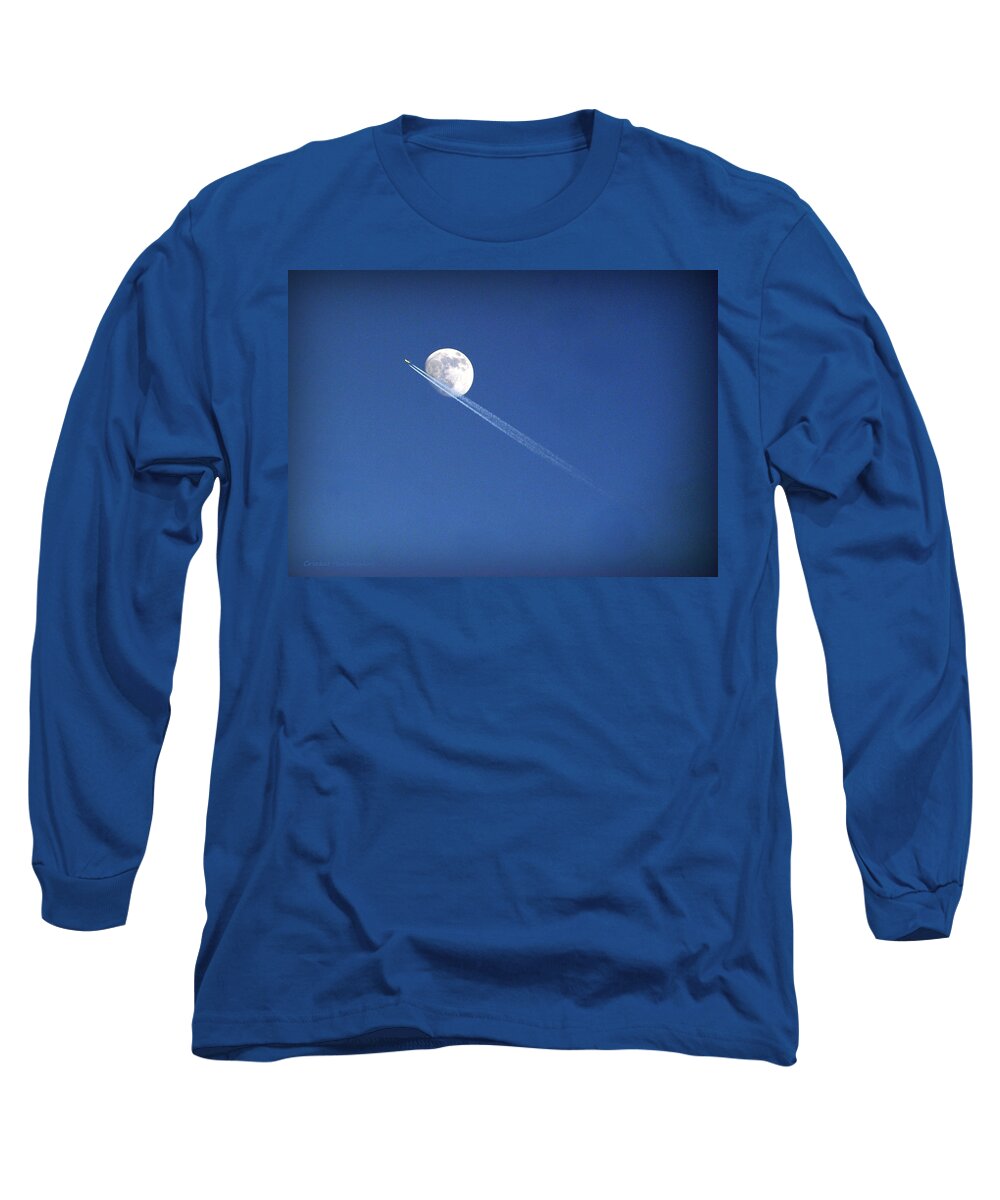 Moon Long Sleeve T-Shirt featuring the photograph Fly Me to the Moon by Cricket Hackmann
