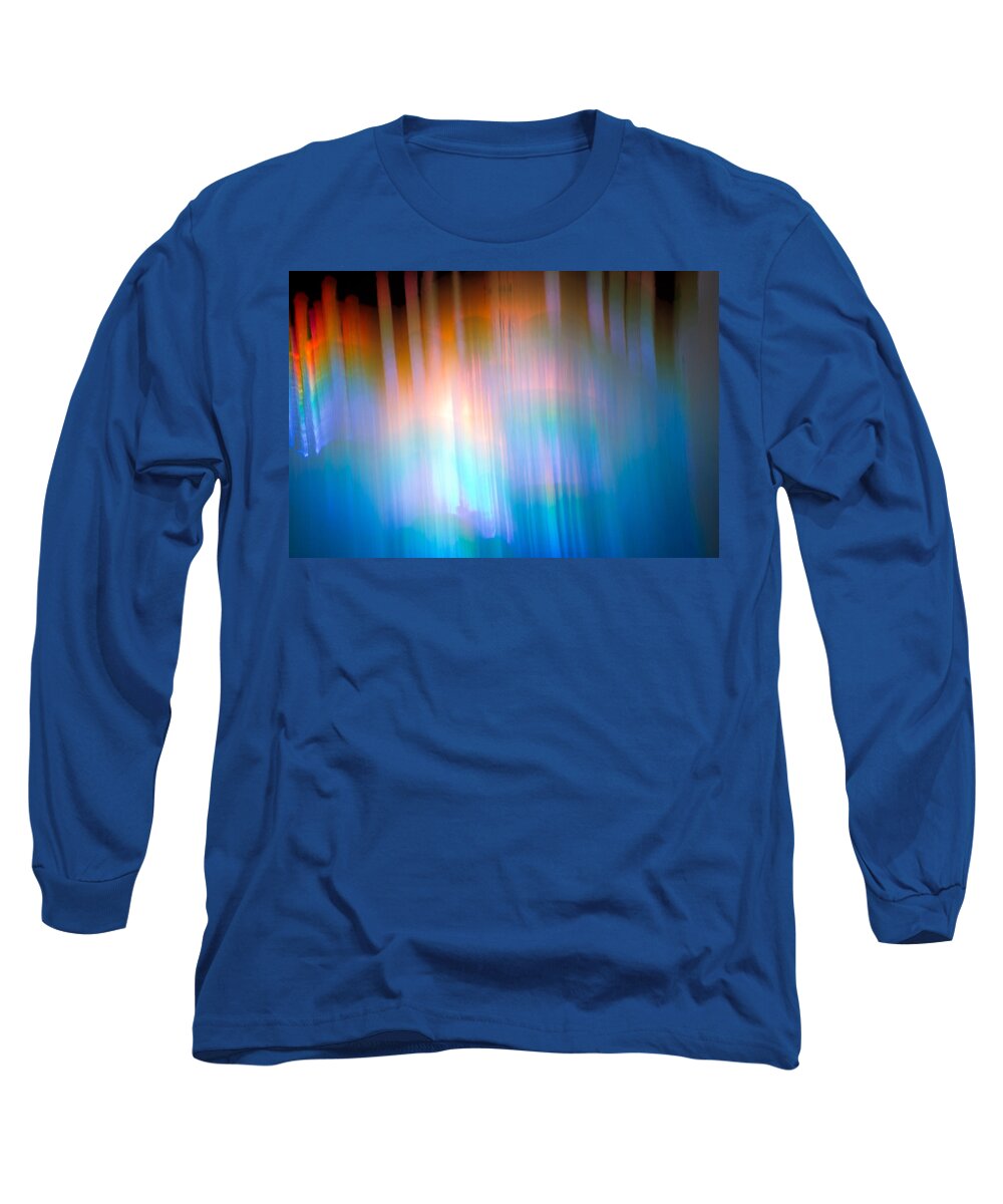 Abstract Long Sleeve T-Shirt featuring the photograph Ice Abstract 7 by Christie Kowalski