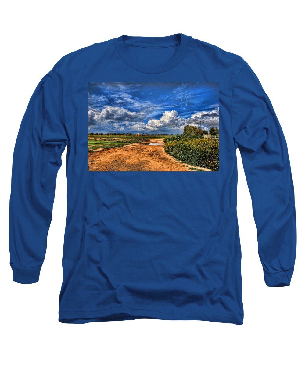 Landscape Long Sleeve T-Shirt featuring the photograph Israel End of Spring Season by Ron Shoshani