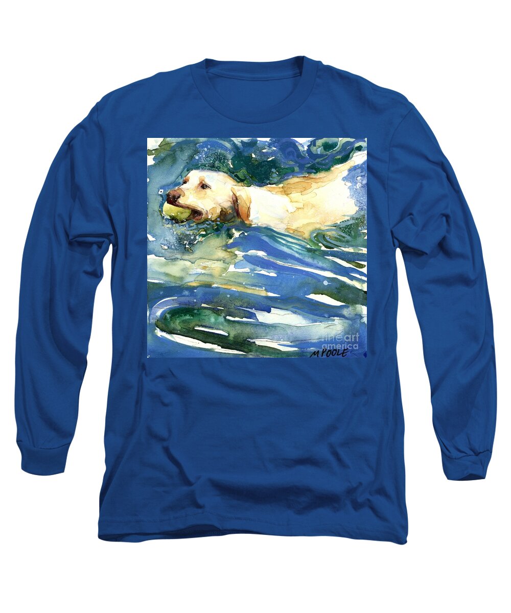 Lake Long Sleeve T-Shirt featuring the painting Lake Effect by Molly Poole