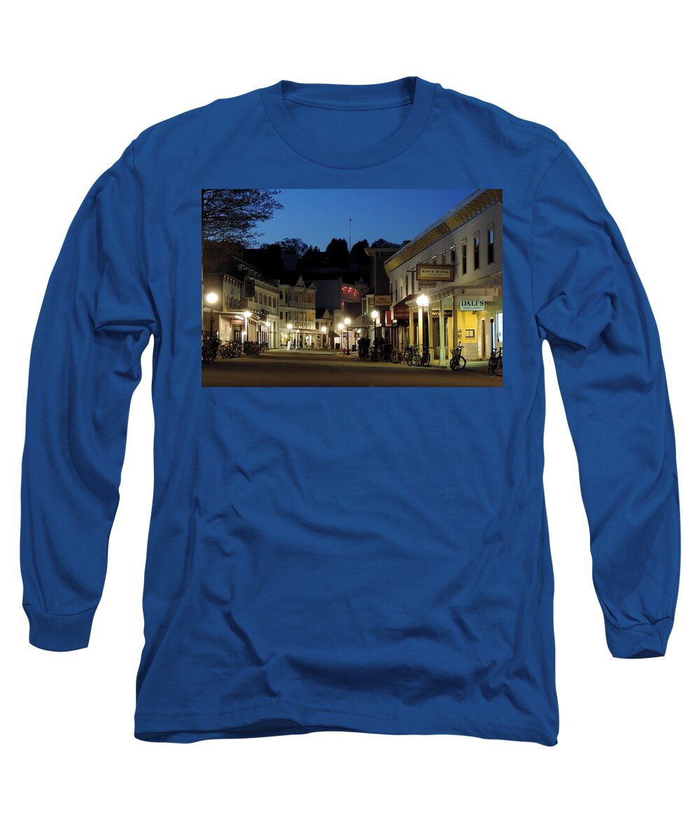 Mackinac Island Long Sleeve T-Shirt featuring the photograph Mackinac Island at 10PM by Keith Stokes