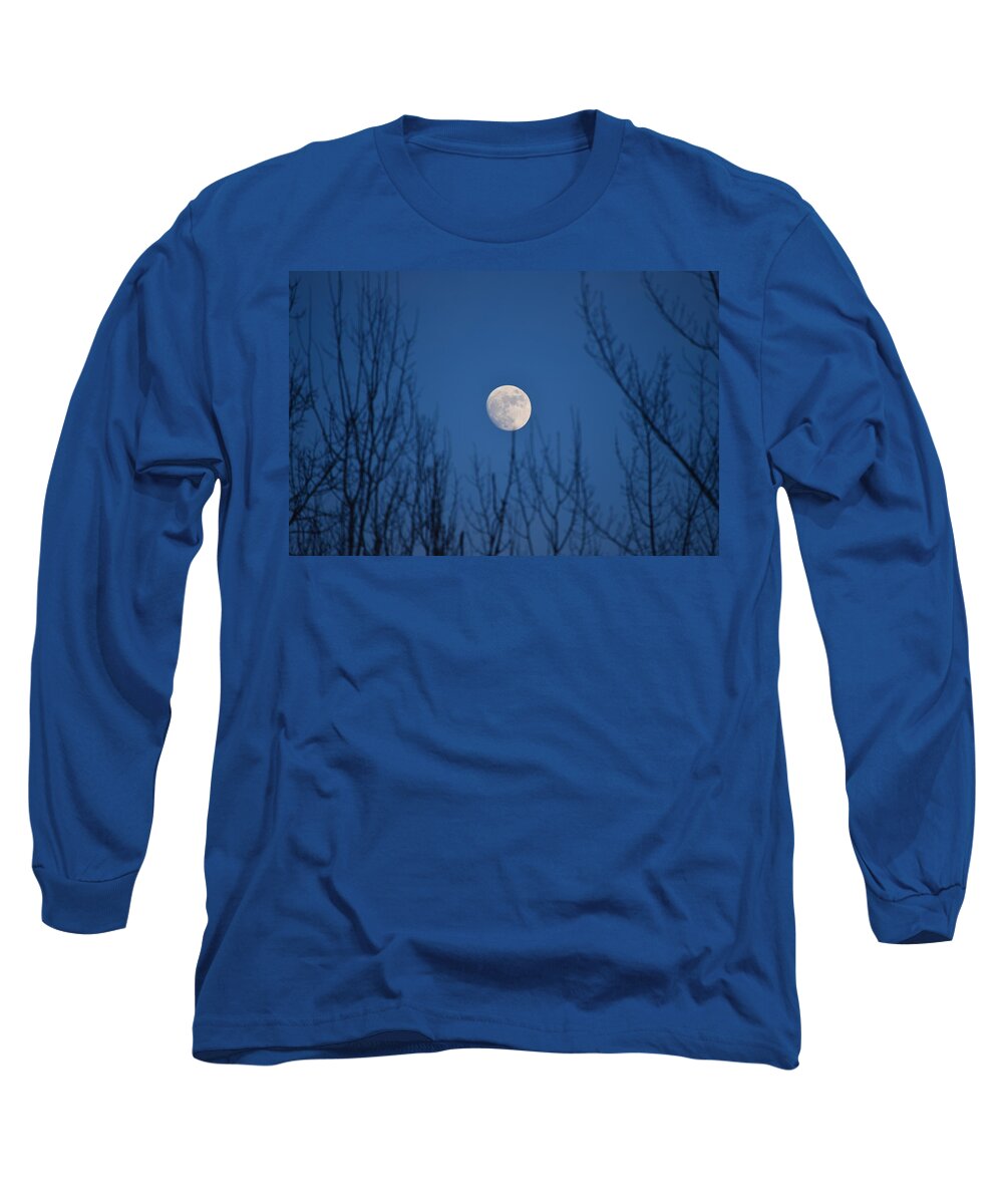 Moon Long Sleeve T-Shirt featuring the photograph Moonrise by James Petersen