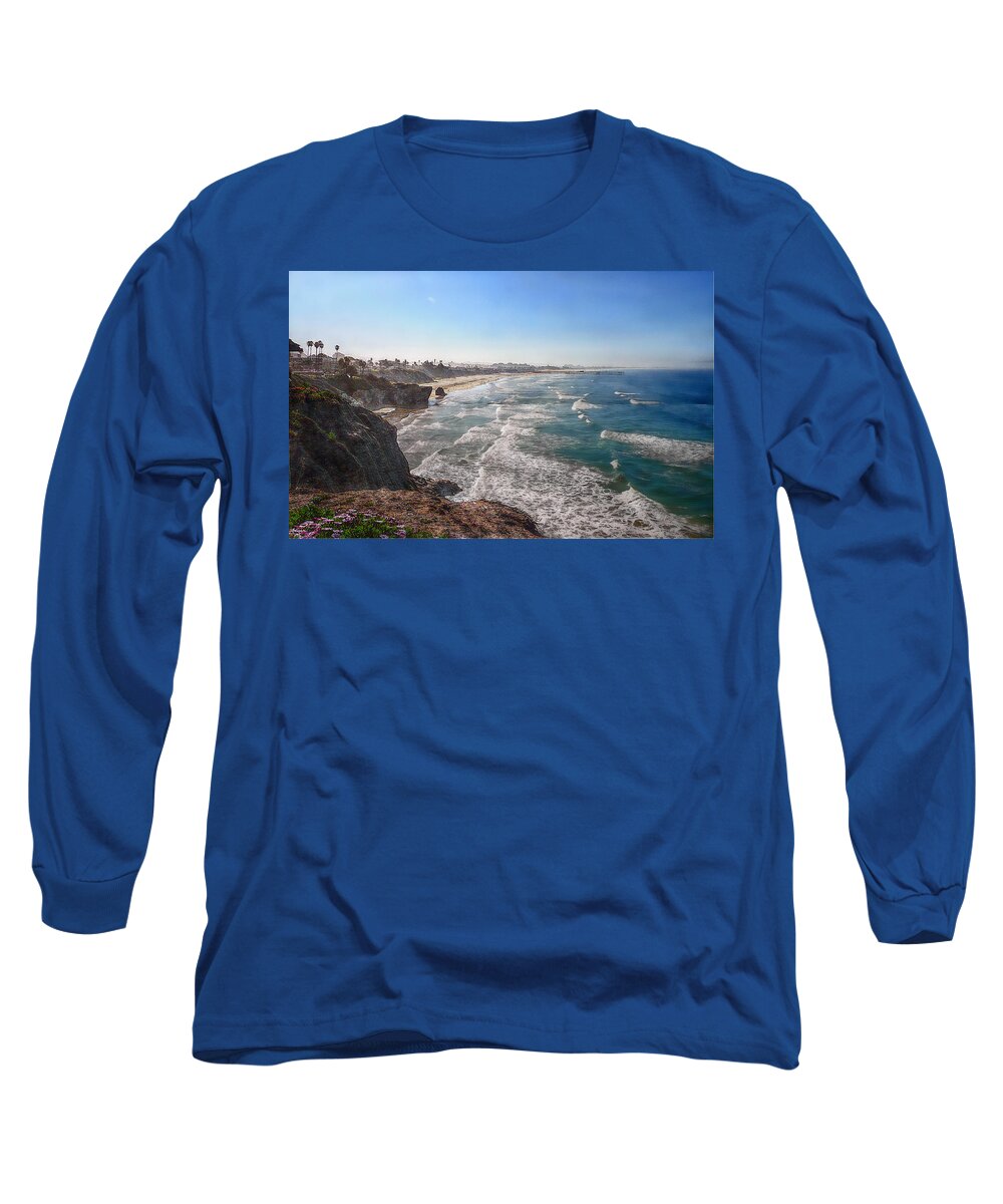 Ocean Long Sleeve T-Shirt featuring the photograph Pacific Coast by Hanny Heim