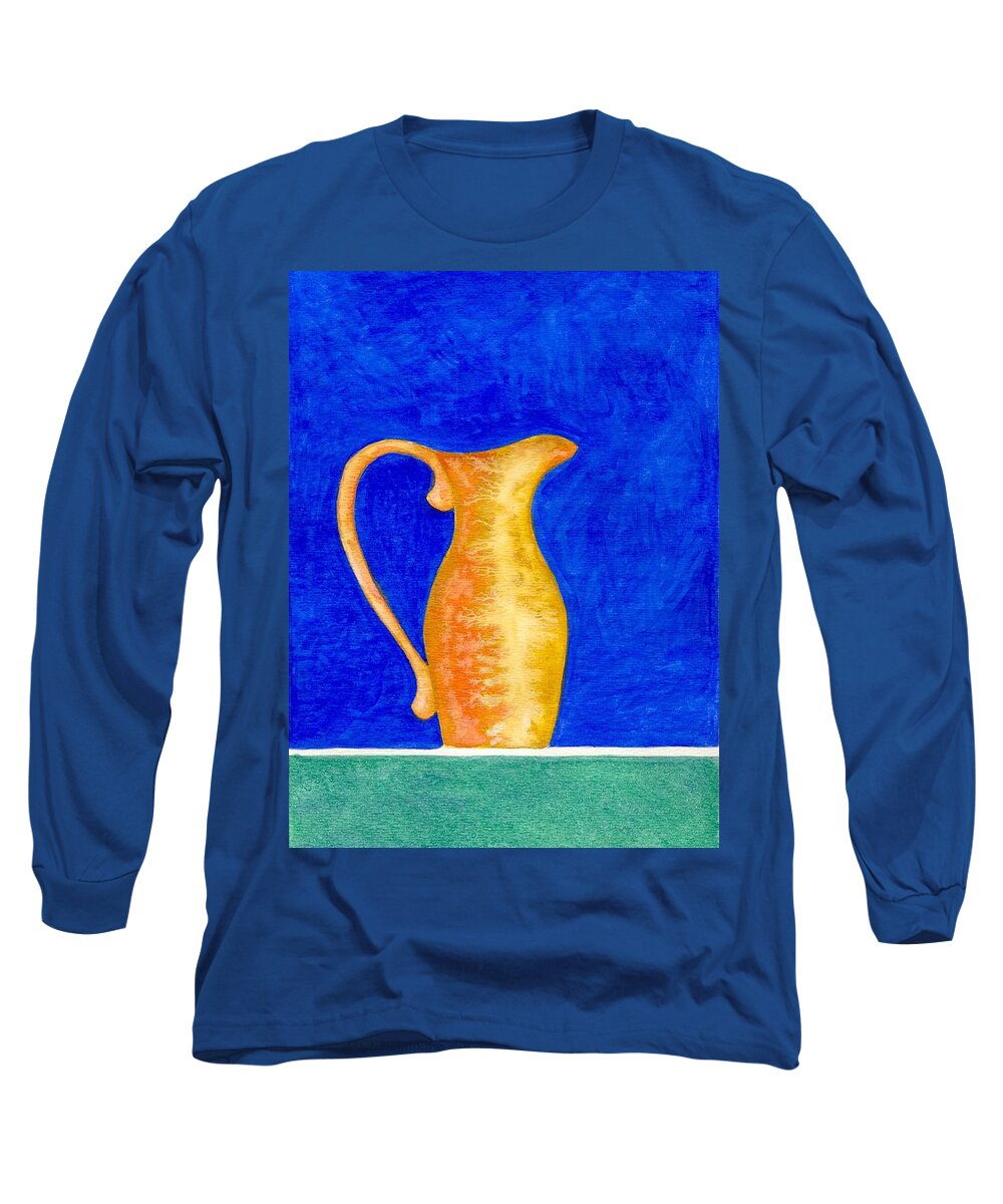 Still Life Long Sleeve T-Shirt featuring the painting Pitcher 2 by Micah Guenther