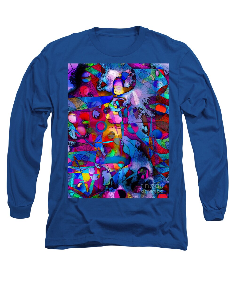 Expressionist Abstract Melodic Colorful Contemporary And Modern Long Sleeve T-Shirt featuring the photograph Prism K.W.Two by Priscilla Batzell Expressionist Art Studio Gallery