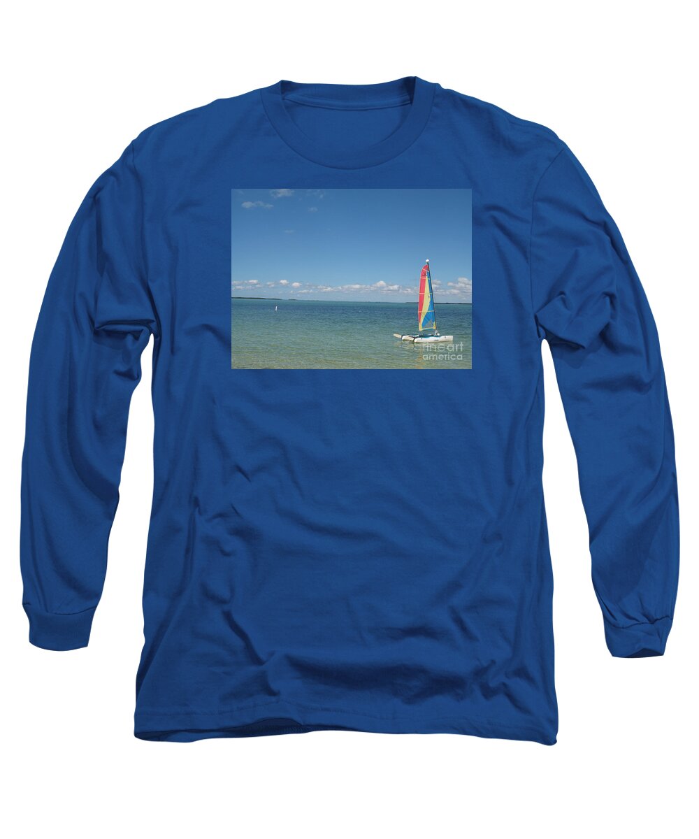 Sailing Long Sleeve T-Shirt featuring the photograph Sailing At Key Largo by Christiane Schulze Art And Photography