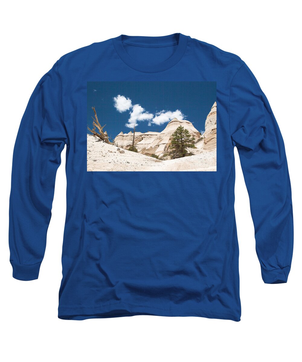 National Monuments Long Sleeve T-Shirt featuring the photograph High Noon At Tent Rocks by Roselynne Broussard