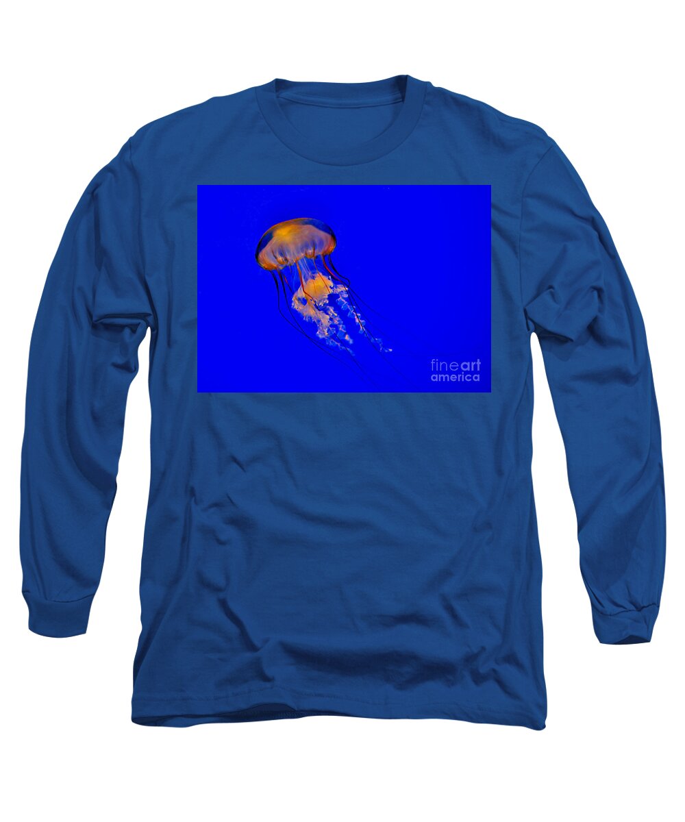 Sea Nettle Long Sleeve T-Shirt featuring the photograph The Deep by Kathy Baccari