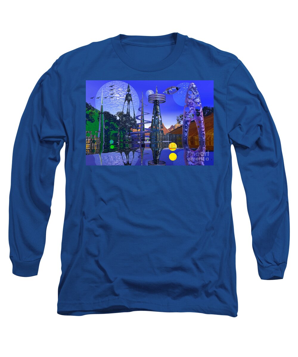 Landscape Long Sleeve T-Shirt featuring the photograph The Mechanical Wonder by Mark Blauhoefer