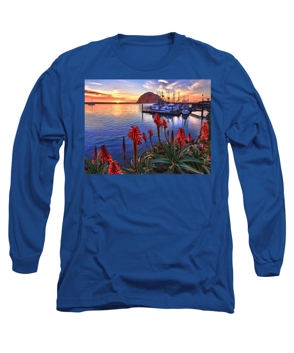 Morro Bay Long Sleeve T-Shirt featuring the photograph Tranquil Harbor by Beth Sargent
