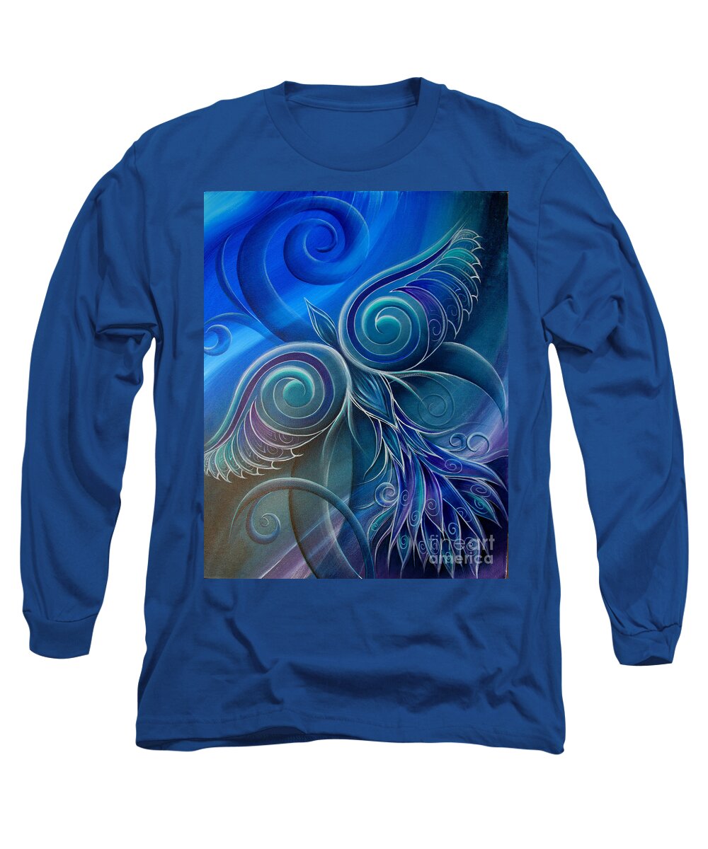  Long Sleeve T-Shirt featuring the painting Into the NIght by Reina Cottier