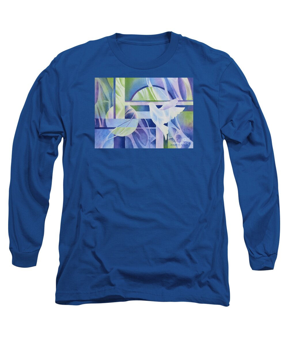 Peace Long Sleeve T-Shirt featuring the painting World Peace 3 by Deborah Ronglien