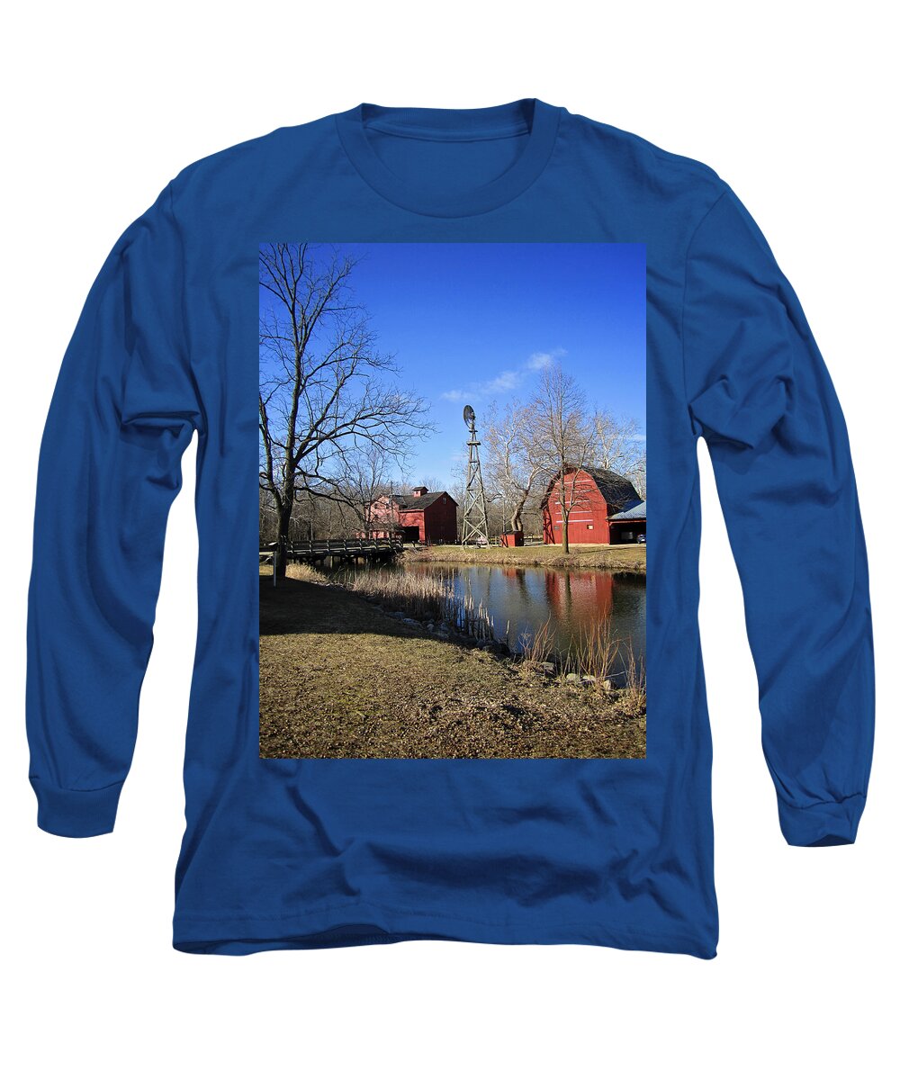 Bonneyville Mill Long Sleeve T-Shirt featuring the photograph Bonneyville Mill by Laura Kinker