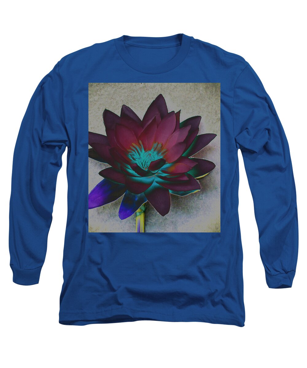 Asian Long Sleeve T-Shirt featuring the photograph Lotus 6 by Ann Tracy