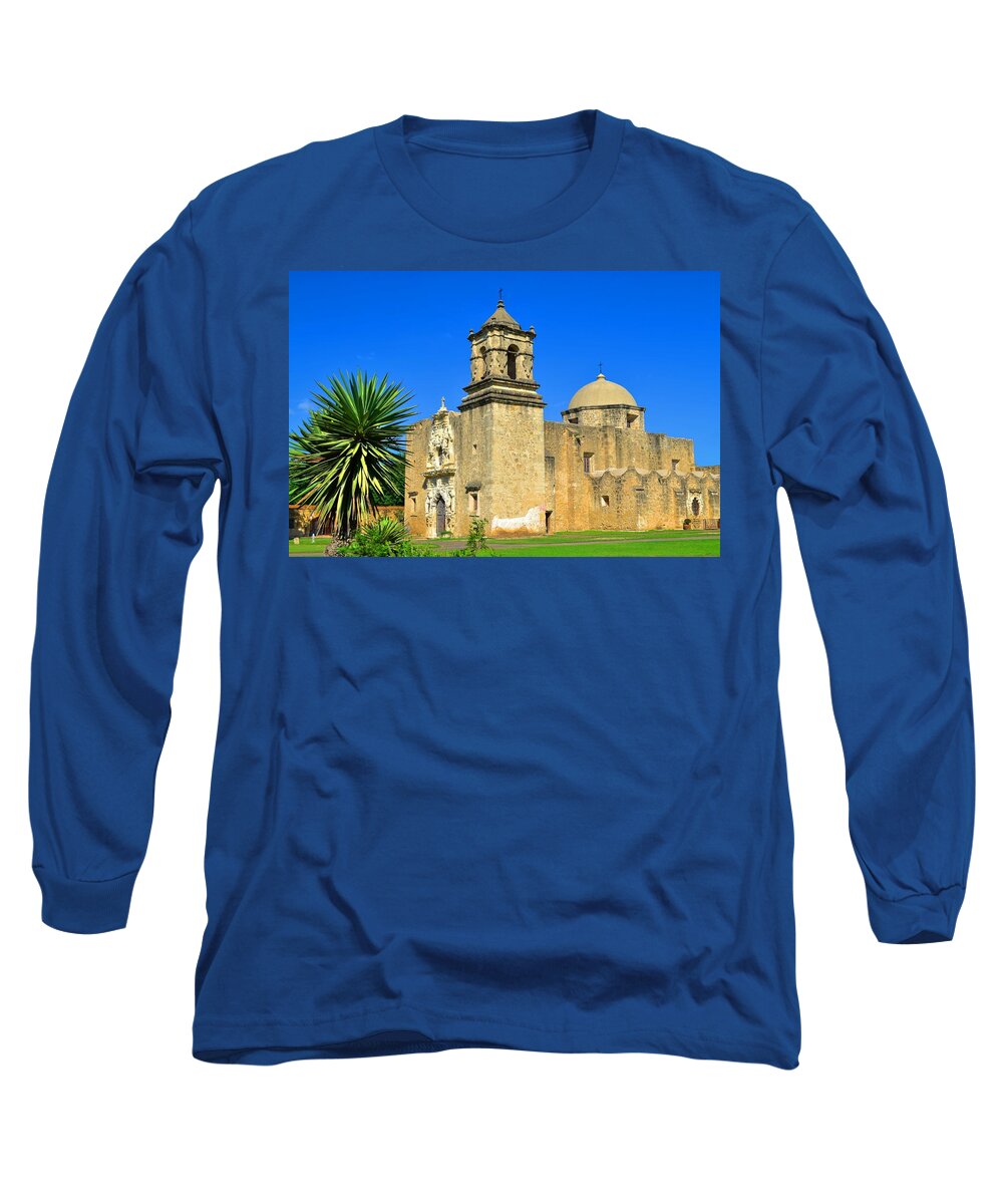 San Jose Long Sleeve T-Shirt featuring the photograph San Jose Mission by David Morefield