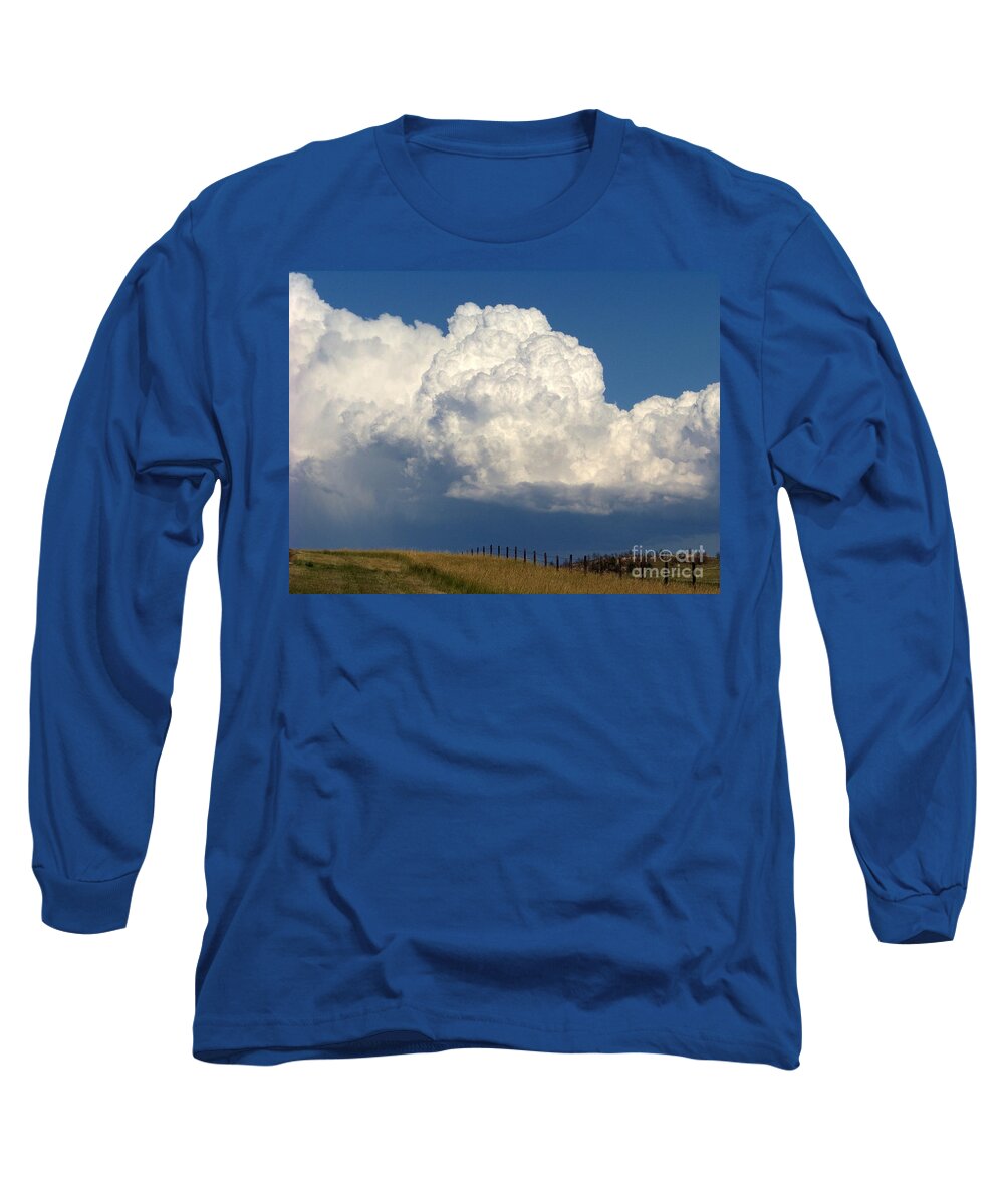 Clouds Long Sleeve T-Shirt featuring the photograph Storm's A Brewin' by Dorrene BrownButterfield