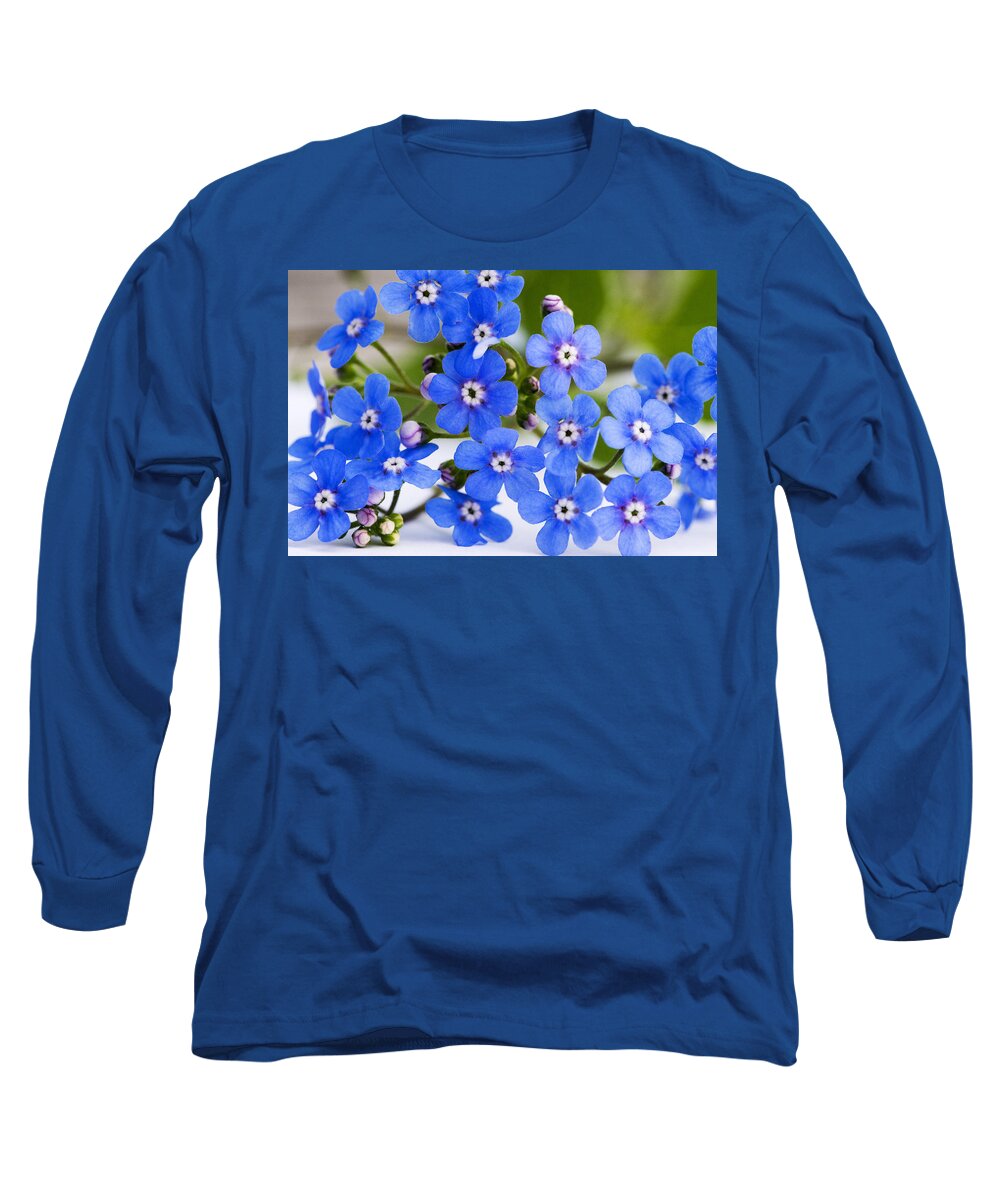 Forget-me-not Long Sleeve T-Shirt featuring the photograph Forget-me-not #1 by Chevy Fleet