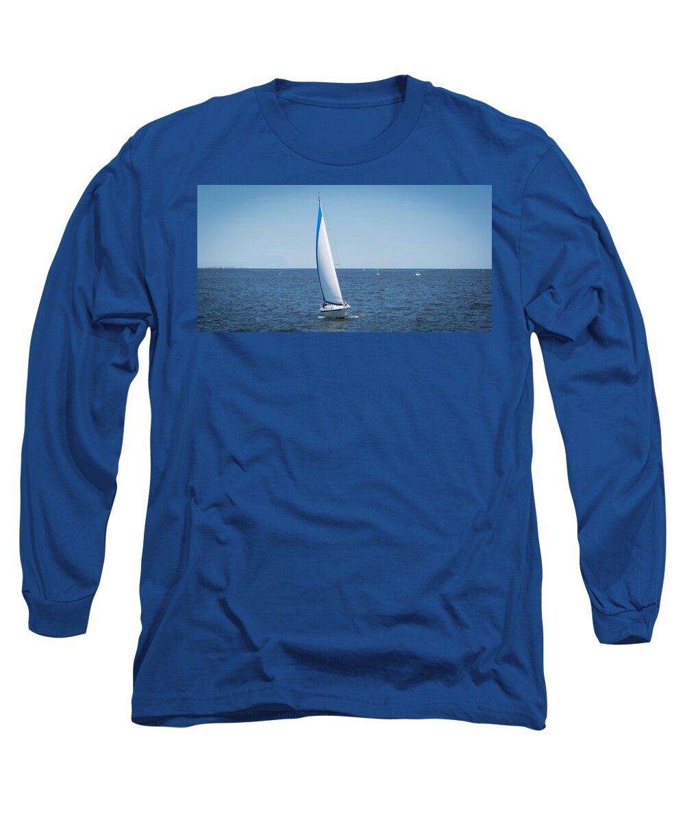 Sailing Long Sleeve T-Shirt featuring the photograph Sailing by Kenneth Cole