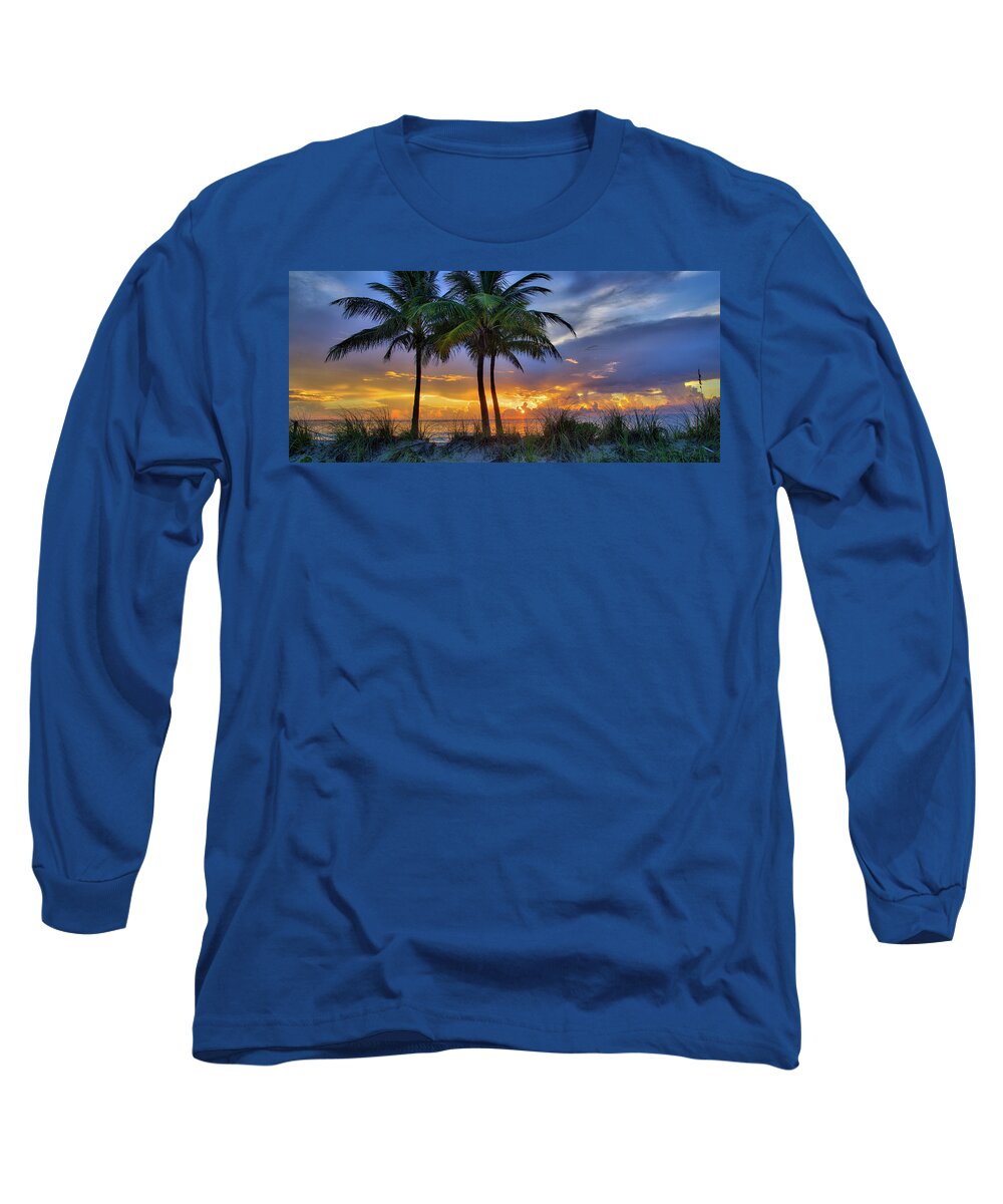 Palms Long Sleeve T-Shirt featuring the photograph 3 Amigos Cropped by Joey Waves