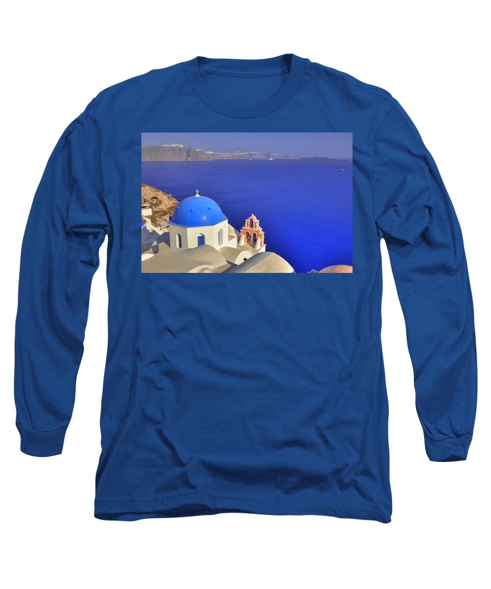Oia Long Sleeve T-Shirt featuring the photograph Oia - Santorini #4 by Joana Kruse