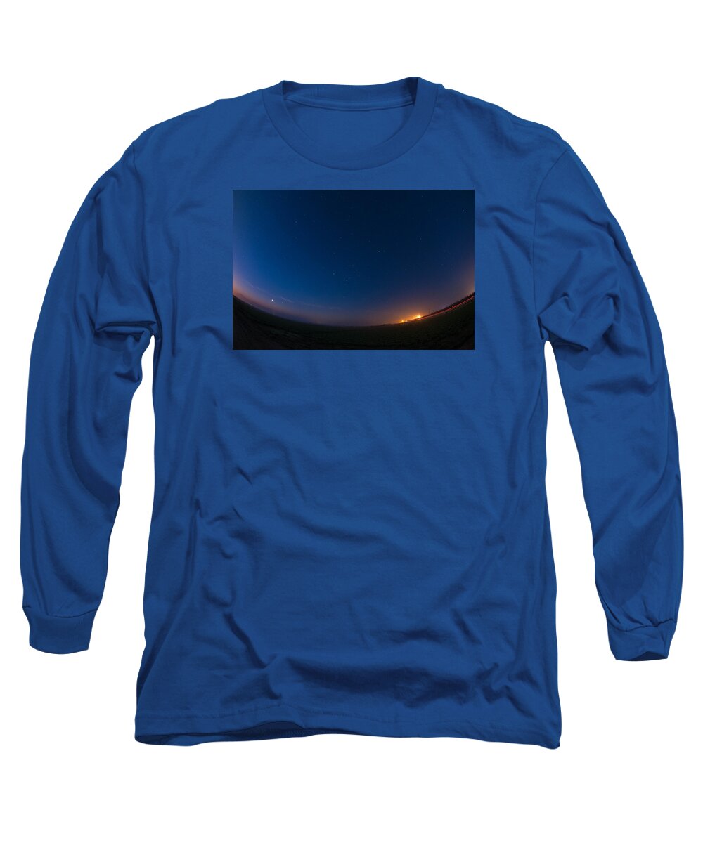 2016conniecooper-edwards Long Sleeve T-Shirt featuring the photograph 5 Planet Alignment 2016 by Connie Cooper-Edwards