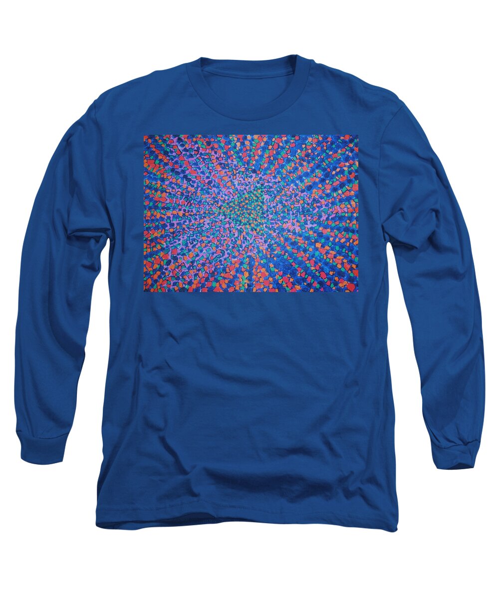 Inspirational Long Sleeve T-Shirt featuring the painting Mobius Band #6 by Kyung Hee Hogg