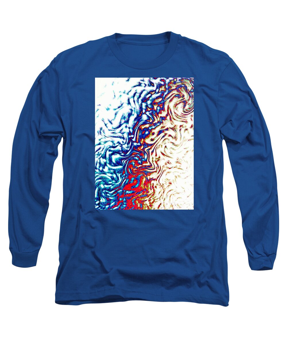 Abstract Long Sleeve T-Shirt featuring the photograph Abstract Photography 002-16 by Mimulux Patricia No