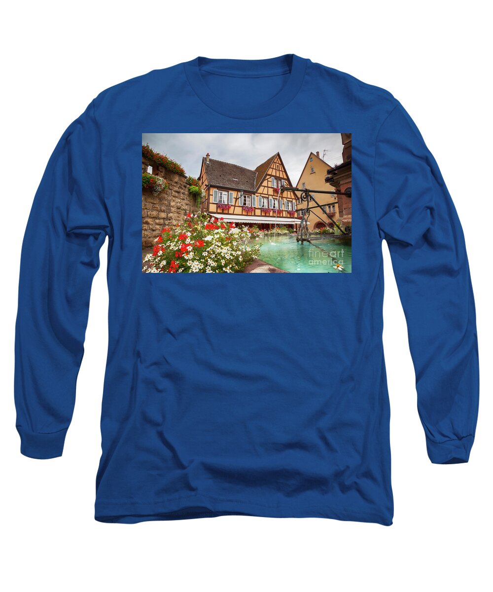 Alsace Long Sleeve T-Shirt featuring the photograph Alsace village Eguisheim by Ariadna De Raadt