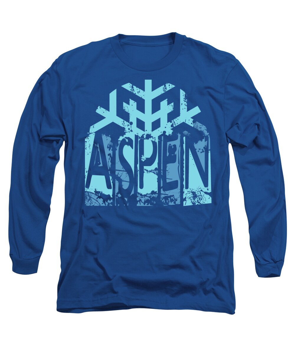 Aspen Long Sleeve T-Shirt featuring the digital art Aspen by David G Paul