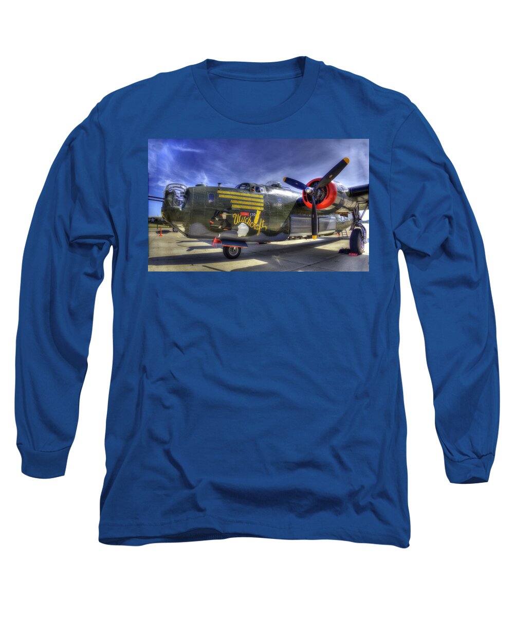 B-24 Bomber Long Sleeve T-Shirt featuring the photograph B-24 by Joe Palermo