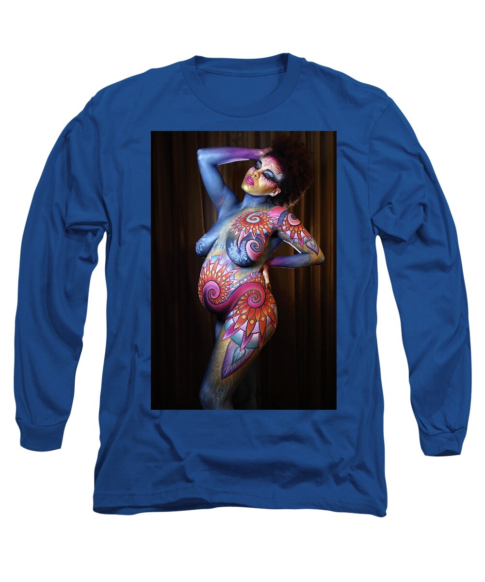Pregnant Long Sleeve T-Shirt featuring the photograph Beautiful Beginning by Madelyn Greco Scott Fray Cully Firmin