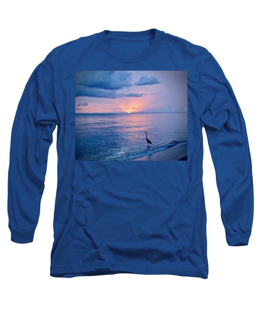 Sun Long Sleeve T-Shirt featuring the photograph Blue on Blue by Carol Bradley