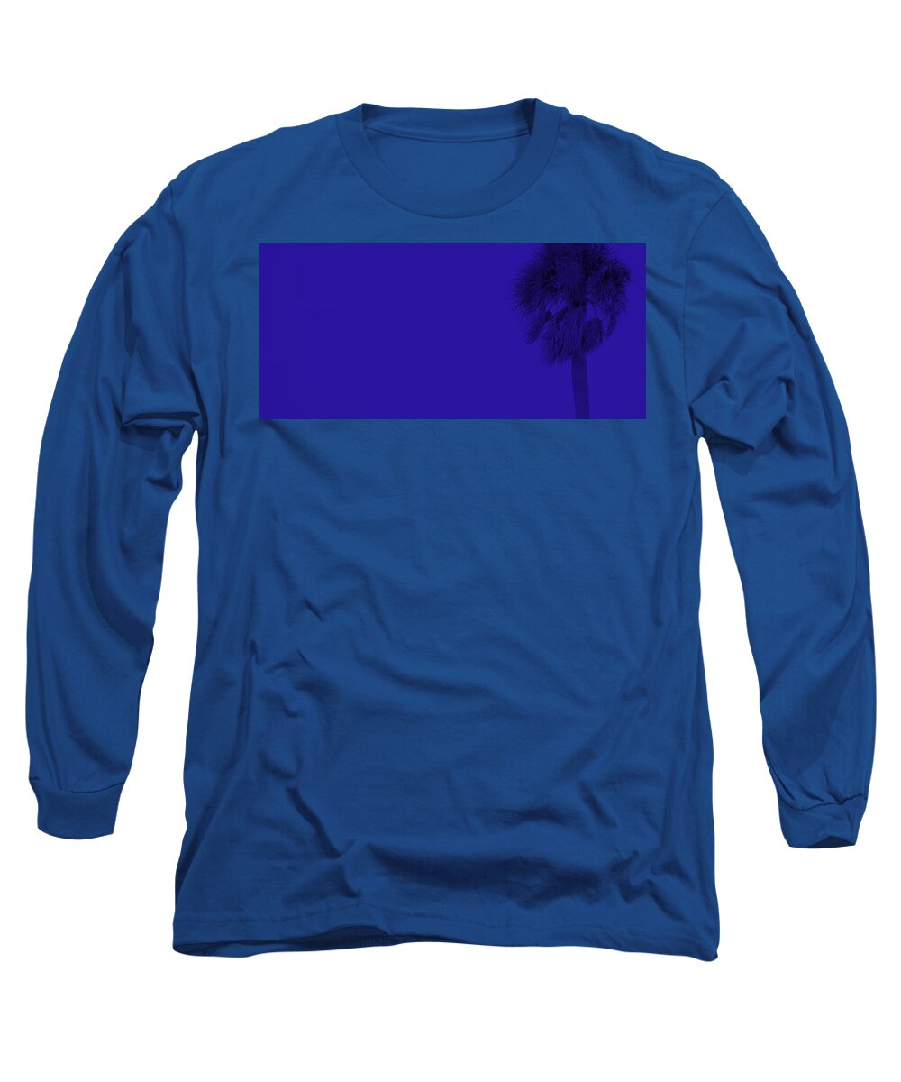 Landscape Long Sleeve T-Shirt featuring the photograph Blue Palm by Edward Smith