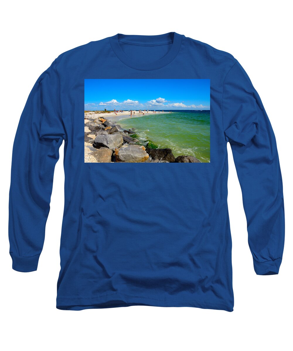 Beach Long Sleeve T-Shirt featuring the photograph Boca Grande Beach by Alison Belsan Horton