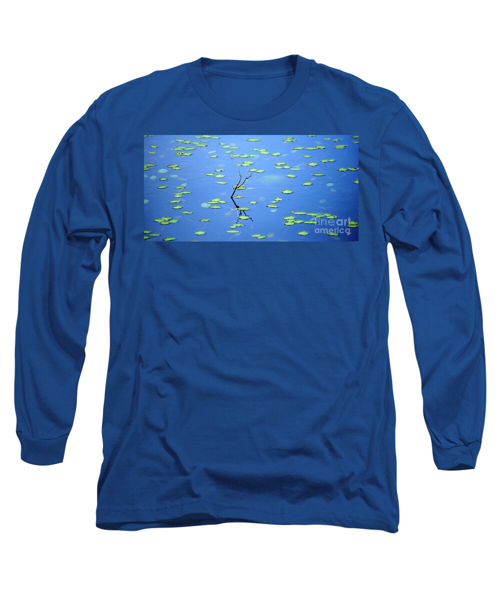Lilly Pads Long Sleeve T-Shirt featuring the photograph Breaking Though by Alana Ranney