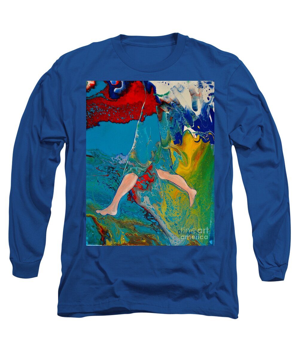 Prophetic Art Long Sleeve T-Shirt featuring the painting Breaking Through by Deborah Nell