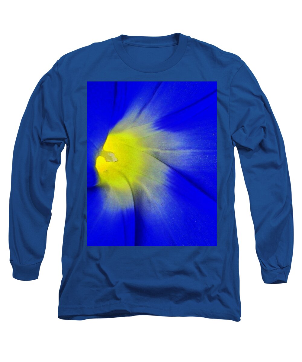 Abstract Long Sleeve T-Shirt featuring the photograph Center of Being by Lenore Senior